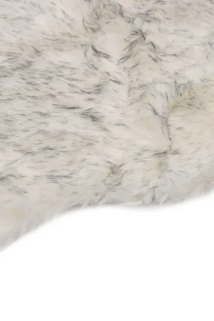 Popolare Tappeto in Similpelle di Pecora 60x90 cm Grigio Melange 284714