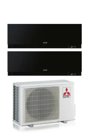 Ordina Subito Condizionatore Dual Split Mitsubishi Electric Kirigamine Zen Black 7+12 con MXZ-2F53VF R-32 Wi-Fi Integrato Nero