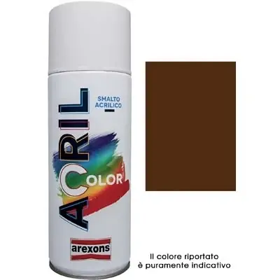 SMALTO SPRAY ACRIL COLOR AREXONS - MARRONE NOCE RAL 8011 ML 400- 6 pezzi Scelto Dai Clienti