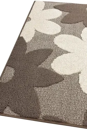 A Buon Prezzo Tappeto Cucina 3D Fiore 57x270 cm Tridimensionale Morbido Moderno Passatoia Antiscivolo Beige
