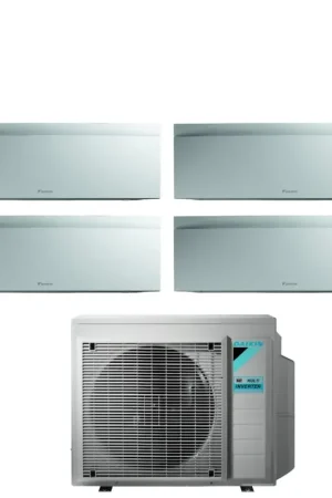 Professionale Climatizzatore Condizionatore Daikin Bluevolution Quadri Split Inverter serie EMURA WHITE III 7+7+7+7 con 4MXM68N R-32 Wi-Fi Integrato 7000+7000+7000+7000 Colore Bianco Opaco - Garanzia Italiana