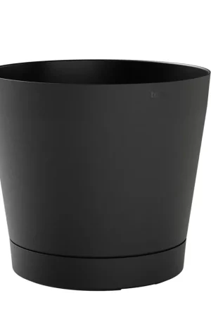 Vaso da Interno e Esterno Ø29x26cm in Polipropilene Orione 29 Ash Antracite Occasione