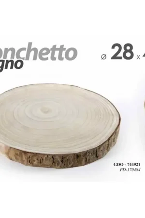 20x Tronchetto in legno vassoio utensile cucina sottopiatto cm 28 A Buon Prezzo