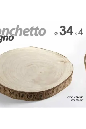 20x Tronco tronchetto in legno vassoio decorazione cm 34 Prezzo Scontato