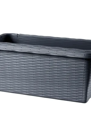 Acquista Ora FIORIERA RETTANGOLARE 'PAGLIA' cm 60x20x17,5 lt.11,5 - panna - BAMA